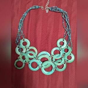 Vintage Elegant Turquoise Statement Necklace